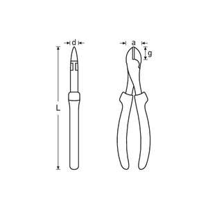 Cisaille diagonale électrique Stahlwille VDE avec tête chromée - Product Image 2