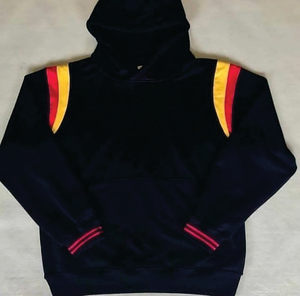 Sweat-shirts à capuche personnalisés à épaules tombantes, en coton et polyester, impression personnalisée en relief, sweat-shirts pour hommes - Product Image 1