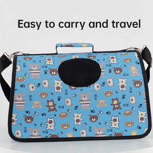 Pakeway Pet Dog Du Lịch Tàu Sân Bay Di Động Gấp Tất Cả-Trong Một Oxford Vải Thoáng Khí Straddle Mèo Pet Túi Ngoài Trời - Product Image 5