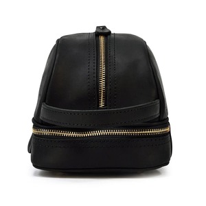 กระเป๋าหนังควายแบบเต็มเม็ดน้ำหนักเบาสำหรับจัดระเบียบเครื่องสำอางแบบพกพาพร้อมที่ปิดซิปโลโก้ได้ตามต้องการ - Product Image 4