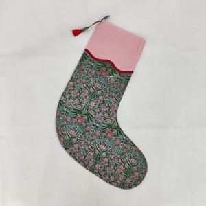 Venta al por mayor hecho a mano Vintage algodón media lujo indio Santa Claus forma Navidad calcetín, venta al por mayor medias indias comprar - Product Image 3