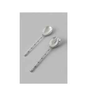 Fournisseur d'usine, serveur à salade et cuillère de service en acier inoxydable plaqué argent avec poignée en métal design, pour hôtels, maisons, restaurants - Product Image 3