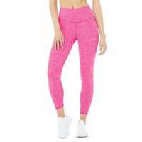 Conjunto de Yoga de Dos Piezas para Mujer, Tallas Grandes, Color Sólido, Ecológico, Elástico en Cuatro Direcciones, Compresión, Sin Costuras, Spandex/Poliéster, Cintura Alta