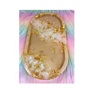 Plateaux de service en résine à motifs végétaux pour tables d'entrée - Design moderne, décoration intérieure sans désordre et présentation élégante - Product Image 1