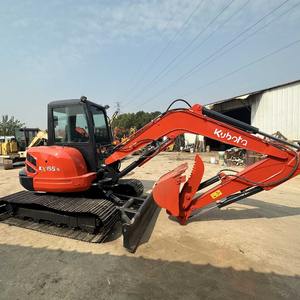 Mini-excavatrice sur chenilles d'occasion U55 de 5 tonnes avec moteur PLC, pompe hydraulique et boîte de vitesses, provenance Japon - Product Image 1