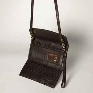 Nueva moda occidental estilo vaquera Floral Tooled Bohemian Cartera de mujer Ecológico Cierre de cremallera Messenger Clutch Bag - Product Image 2