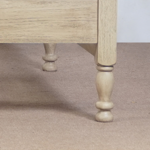 Cama Infantil de Diseño Exclusivo Oliver, Madera Maciza, Cabecera Tapizada, Estilo Clásico Moderno, Tamaño Individual, Natural - Product Image 5