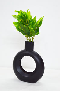 Vantage Hierro forjado Venta caliente Negro Mesa Jarrones Metal Recubierto de polvo Antiguo Nuevo aspecto Premium Hogar/Boda Decoración Jarrones - Product Image 4