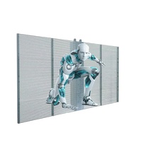 RMGLED Écran LED maillé transparent mural à haute transparence Affichage LED transparent durable et stable pour l'intérieur