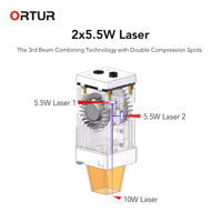 Module de gravure laser ORTUR LU2-10A 10W 2023 pour machine de gravure et de découpe, nouveaux accessoires laser, pièces de rechange pour machine laser
