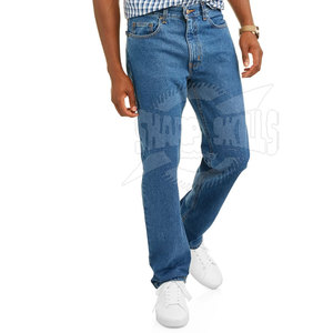Pantalones vaqueros personalizados de Bajo MOQ al por mayor para hombre, Pantalones vaqueros de último diseño con logotipo personalizado para hombre - Product Image 4