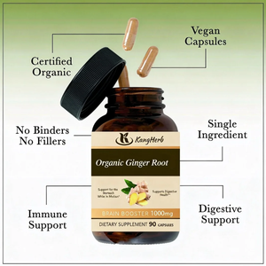 Suplemen Herbal Vegan Grosir OEM Kapsul Jahe 1000mg Kapsul Jahe - Product Image 6