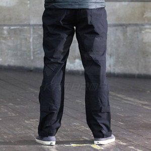 Men's Black 100% Cotton Breathable Quick Dry Seamless <b>Fusing</b> Pants Regular Fit Long Length Adult Size Plain Dyed Style - Product Image 2