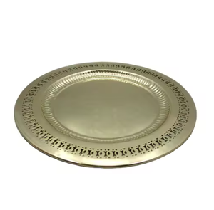 Assiettes de présentation rondes en acier inoxydable de haute qualité, design simple, prix abordable, aspect haut de gamme - Product Image 6