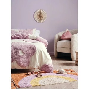 Ensemble de housse de couette en coton tufté 3 pièces Literie classique bohème de qualité avec taies d'oreiller lavables pour la maison ou l'hôtel - Product Image 6