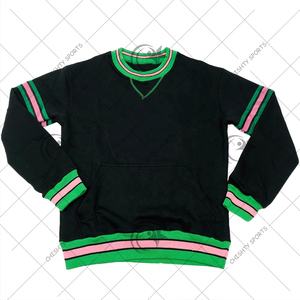 Personalizado peso pesado chenille logo estilo universitario mujeres OEM Jersey polar cuello redondo diseño personalizado sudadera - Product Image 2