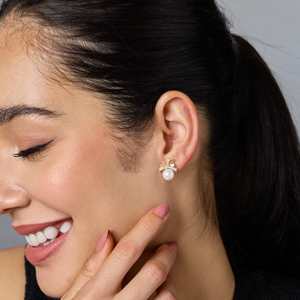 Trendy <b>Crystal</b> <b>Earrings</b> 193035 Collection - Product Image 2