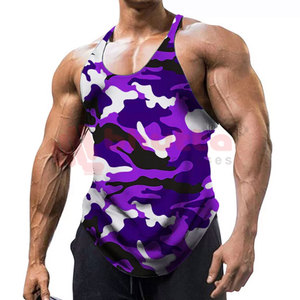 เสื้อกล้ามผู้ชายพิมพ์ลายแห้งเร็วชุดออกกำลังกายสำหรับผู้ชาย - Product Image 6