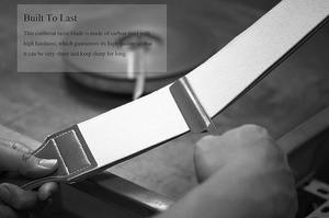 Premium <b>Men's</b> Straight Razor <b>Shaving</b> <b>Kit</b> 420 Stainless Steel Razor with Natural Wooden Handle Premium Leather Strop for <b>Men</b> - Product Image 4