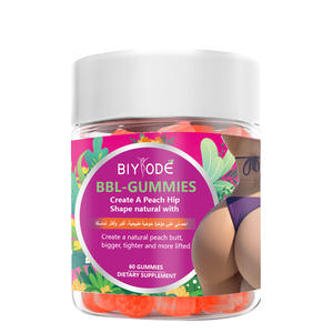 BBL-GummiesハーバルサプリメントカスタムOEM ODMプライベートラベルCOA HALAL認証ブーティGummiesボディシェイプ植物抽出物 - Product Image 1