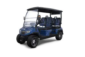 Carrito de Golf Eléctrico de Lujo de 4 Plazas con Paquete LED, Velocidad de 24 km/h, Alcance de 60-100 km, Sistema de Alto Torque para el Transporte de Invitados Premium - Product Image 3