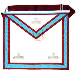 Tout nouveau tablier Worshipful Master WM maçonnique marque degré Regalia avec décoration en dentelle brodé tablier IPM à vendre - Product Image 1