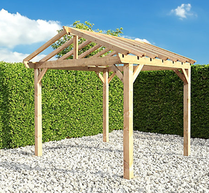 กรอบศาลาสวนไม้หนัก (KD) - Product Image 5