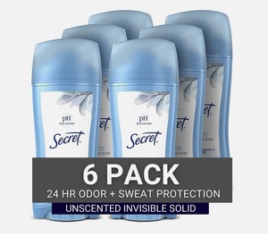 Desodorante Sin Perfume 2.6 Oz Pack Secret Antitranspirante Original Invisible para Mujer - Product Image 2