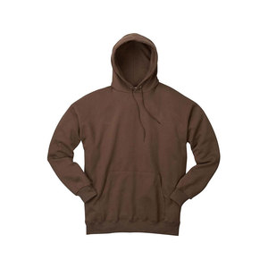 Jersey de alta calidad liso teñido de felpa en blanco personalizado cuello redondo algodón Sudadera con capucha cuello redondo sudadera para hombres - Product Image 1