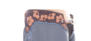 Flora Toold Design Western Leather Chaps Kits et accessoires équestres attrayants pour l'équitation - Product Image 4