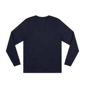 Sudadera de lana térmica azul marino para hombre y unisex sudadera bordada y en relieve para sudadera de invierno - Product Image 2