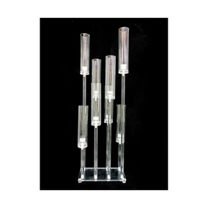 MHQ-2538 Unique Cristal Bras Candélabre Nouveau Design Table De Mariage Bougeoir Pièce Maîtresse Décorations pour La Maison et De Noël - Product Image 1