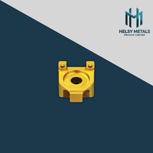 Componente de Latón de Alta Calidad Mecanizado por VMC, Torneado y Fresado de Precisión con Acabado Dorado Uniforme para Ingeniería - Product Image 1