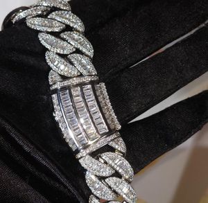 Classic Moissanite <b>Tennis</b> Chain <b>Necklace</b> 925 Sterling <b>Silver</b> Custom Iced Out Hip Hop Jewelry for Men Luxury Gift - Product Image 4