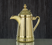 Tetera de Acero Inoxidable Ecológica de Alta Calidad, Tetera de Metal de Grado Alimenticio, Pulida, para Servir Té y Café, Hecha a Mano, Blanca