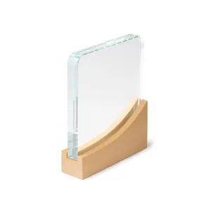Trofeo Personalizzato in Vetro e Bambù, Medaglie e Targhe Personalizzate - Product Image 1