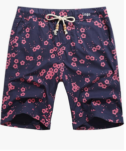 ขายส่งผู้ชายขนาดใหญ่และสูง Messenger Cargo สั้นผ้าฝ้าย 100% พิมพ์ขนาดปกติพร้อมเครื่องซักผ้าปิดปุ่มนําเข้า - Product Image 2