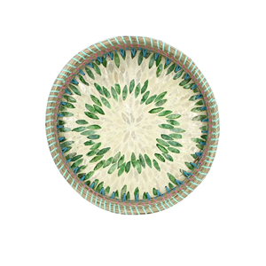 Impresionante bandeja redonda para servir algas marinas con base de nácar para mesa de centro, decoración del hogar de Vietnam - Product Image 1