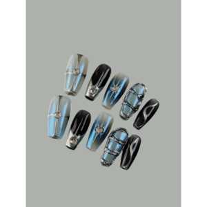 Planet Fire Press on Nail, Diseño de Uñas Único para un Look Elegante - Product Image 2