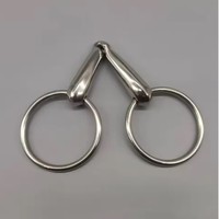 Bit Kekang Kuda OEM Stainless Steel Hollow Mouth Snaffle Bit Loose Ring untuk Kontrol dan Pelatihan yang Nyaman