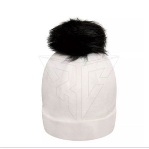 Vente en gros de bonnets unisexes pour adultes de haute qualité, 100% coton tricoté, respirant, imperméable, tendance, chauds pour l'hiver, teints unis, logo personnalisé - Product Image 4