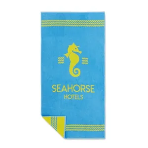 Telo Mare in Cotone Personalizzabile in 2 Colori per Merchandising Promozionale - Product Image 1