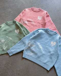 Mohair Sweater Fuzzy Knit Pullover Knitwear Jersey de punto de manga larga para hombres - Product Image 4