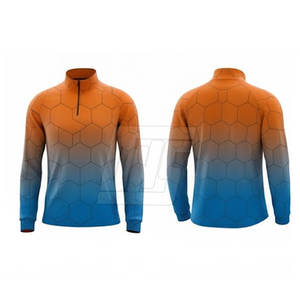 Chaqueta Deportiva Sublimada con Media Cremallera para Hombre, Manga Larga, Estampada, para Entrenamiento y Gimnasio - Product Image 5