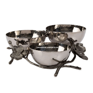Mesa decorativa Metal Chocolate Bowl Forma redondeada Hecho a mano Dulce Bowl Clásico Elegante Nuevo Chocolate Bowl - Product Image 3