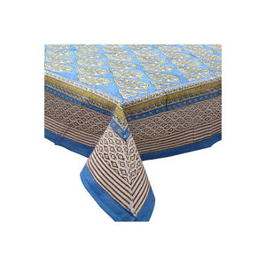 Personalized Jacquard Cotton <b>Tablecloth</b> Hand Block Printed Embroidered 180x340cm Premium Quality Home & Hotel Use Sale - Product Image 1