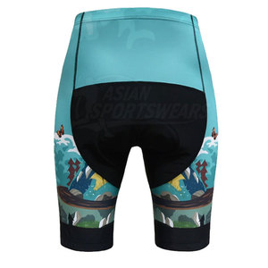 Breathable Sportswear Premium Elastic Fit <b>Cycling</b> <b>Shorts</b> With <b>Padded</b> Comfort Waistband For Road Ride Training Active Apparel - Product Image 2