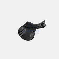 Selle de saut polyvalente en cuir véritable pour l'équitation anglaise et le dressage – Équipement équestre