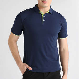 T-shirts de polo de golf respirants de couleur unie en polyester 100% de haute qualité pour hommes vente en gros - Product Image 6