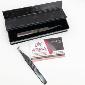 แหนบปลายแหลมทำจากสเตนเลสเพื่อขยายขนตาแบบโค้งสามารถปรับแต่งฉลากได้ตามต้องการ - Product Image 5